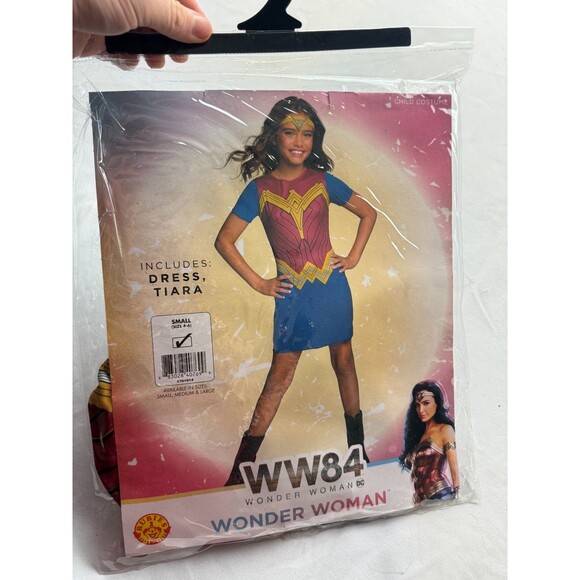 Wonder Woman Halloween Costume WW84 Dress & Tiara Girls Size Small (4-6) NWT - Picture 1 of 3